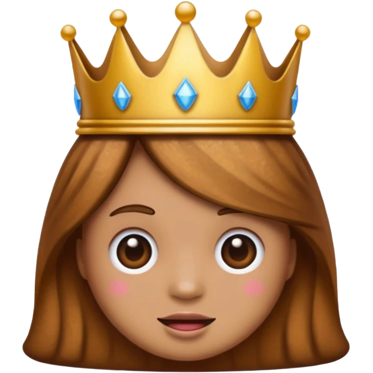 Poop emoji wearing a princess crown  emoji