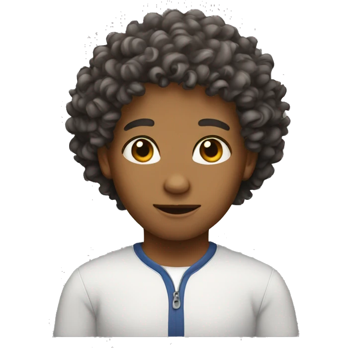 Curly hair emoji