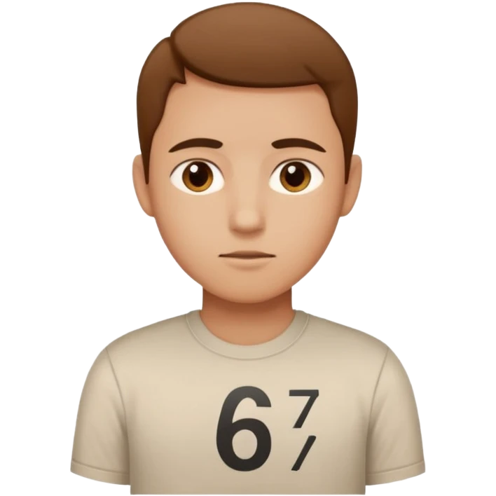 emoji de el famoso meme "six seven(6,7)" emoji