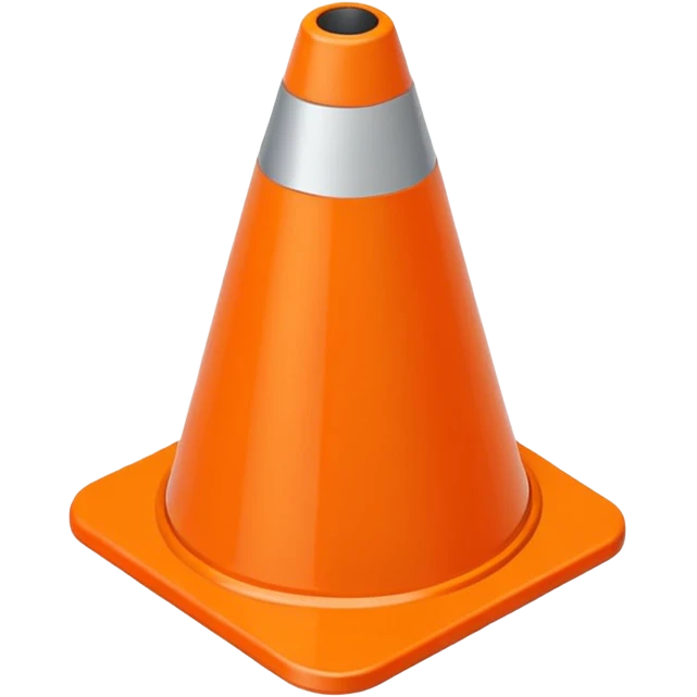 Cone marker
 emoji