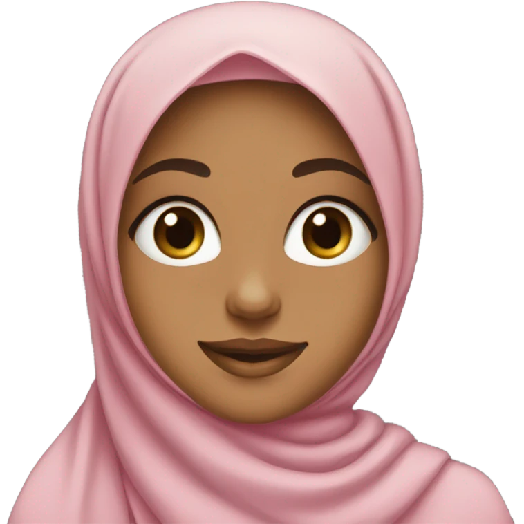 Authentic girl in hijab emoji