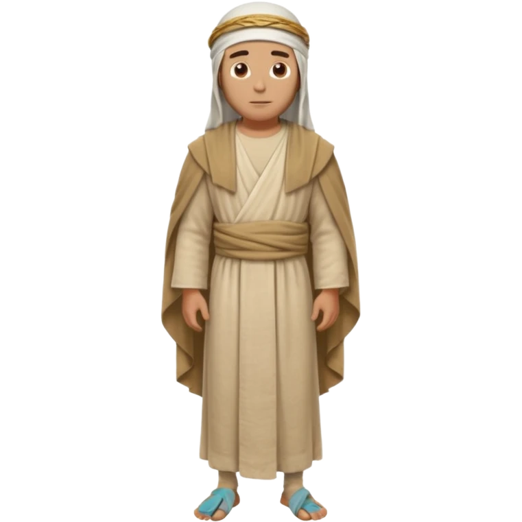 fullbody Jerusalem man wearing ancient robes and head covering emoji