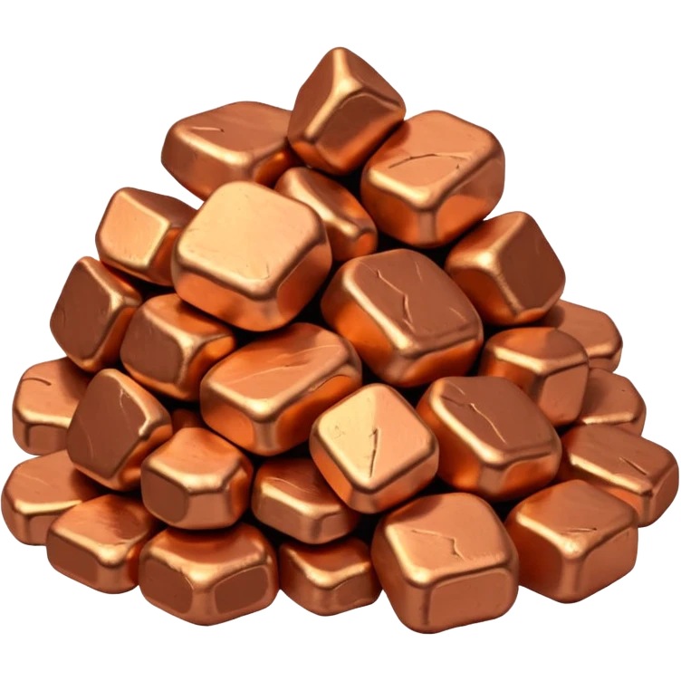 copper nuggets pile emoji