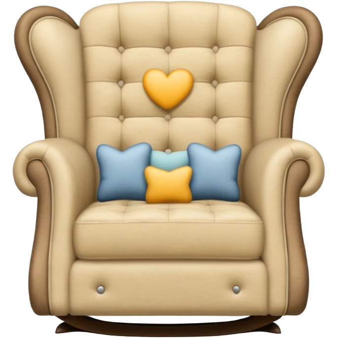 rocking soft sofa chair emoji