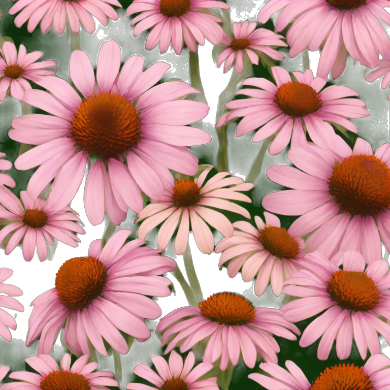 whole echinacea flower lots of petals emoji