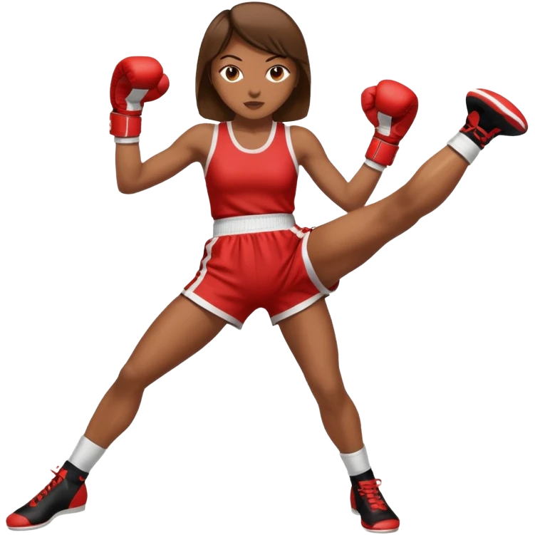 womanthai boxing wear boxing suit hit click high legs emoji