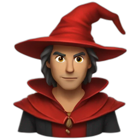 Sorcière rouge emoji