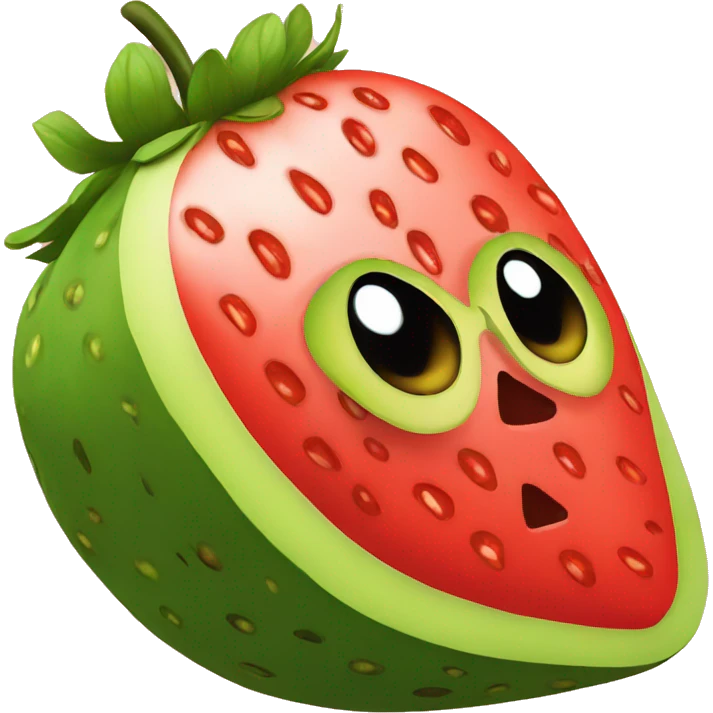 strawberry avocado  emoji