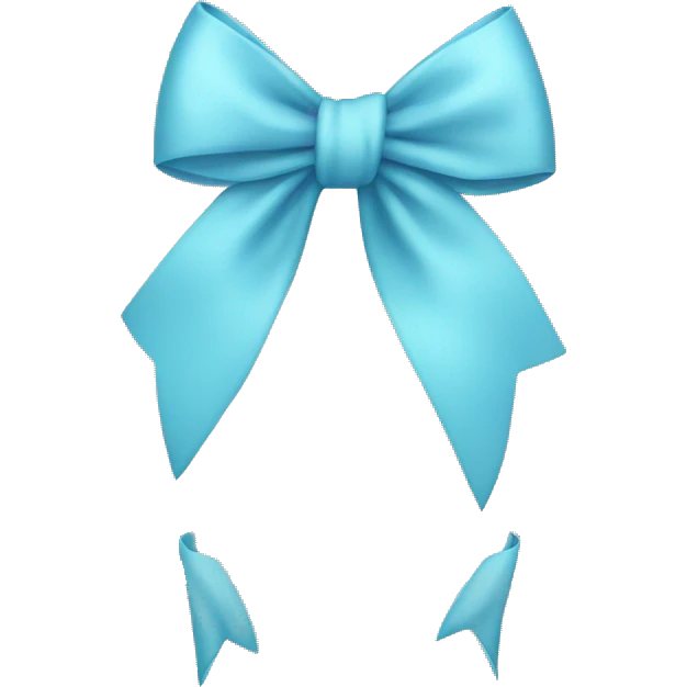 Light blue bow  emoji