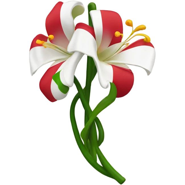Bosnisches lilien Symbol auf einer Flagge  emoji