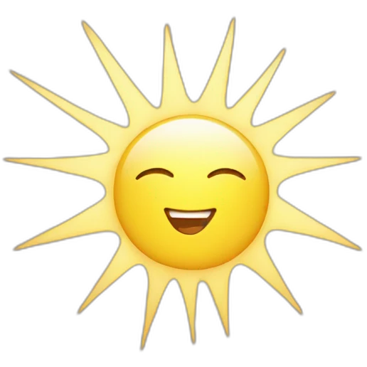 sunbeam emoji