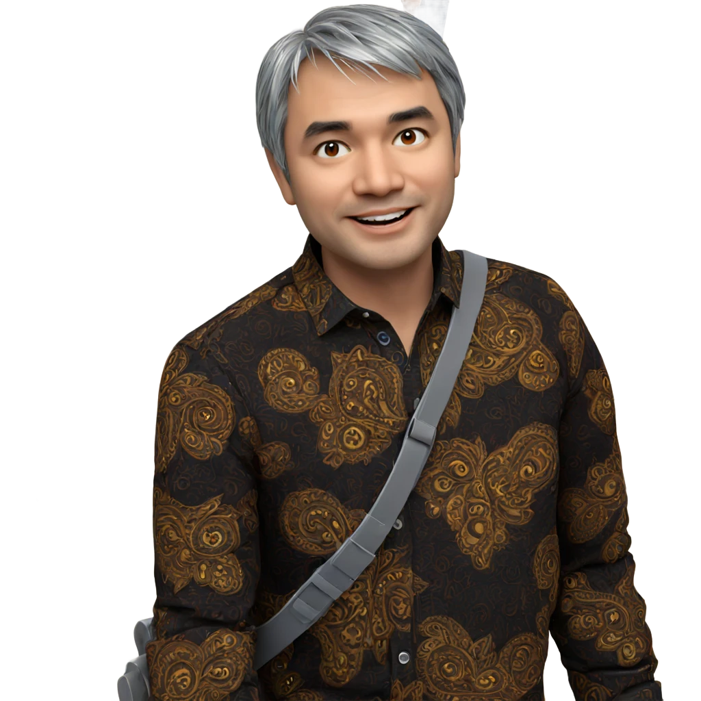 smiling boy with grey hair emoji