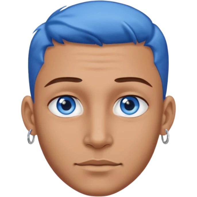 a man with and and piercing emoji