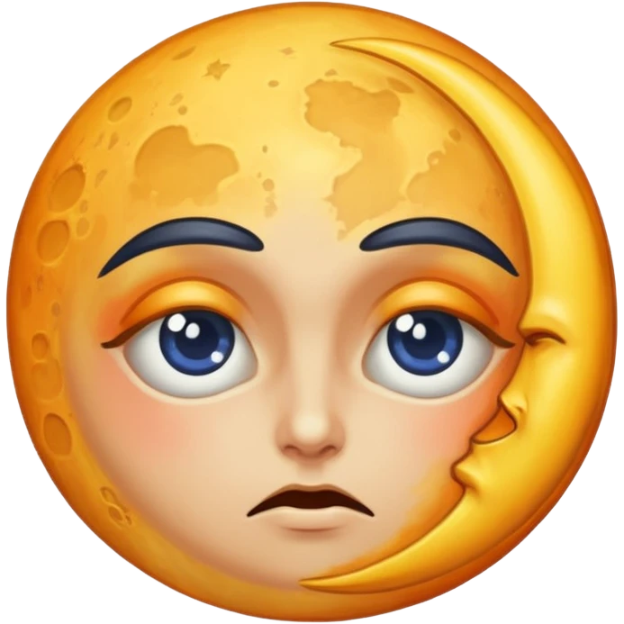 moon burned eyebrows alchemy accident emoji