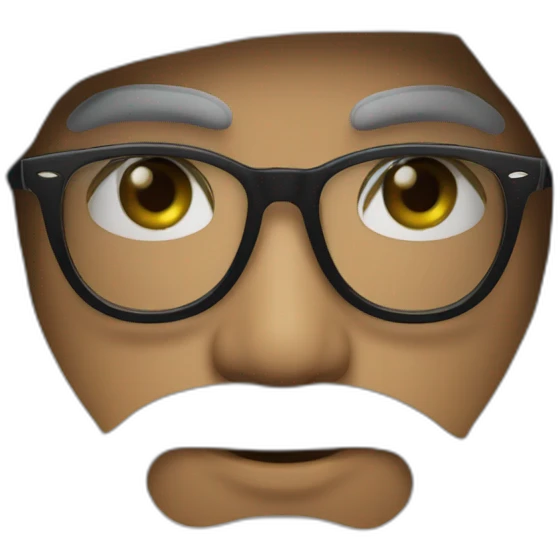 Musulman jeune arabe lunettes rayban noir emoji