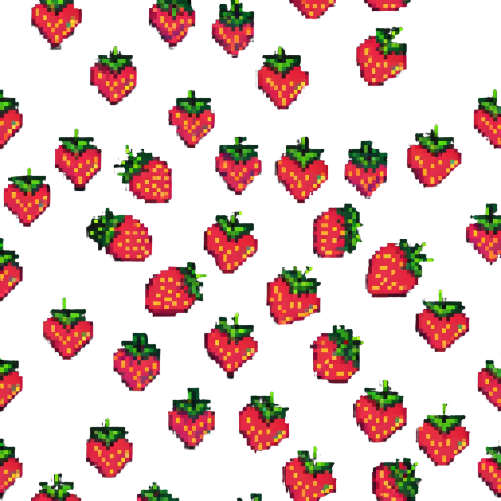 neon acid strawberry emoji