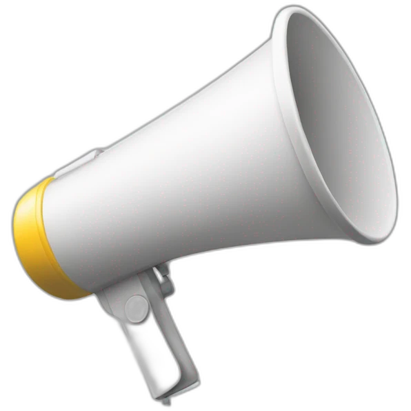 megaphone with sounds emoji