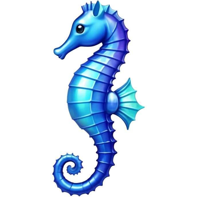 blue seahorse emoji