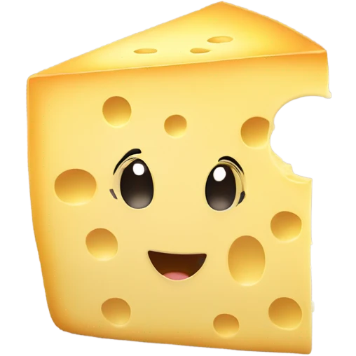 Cheese on to of a mouse emoji