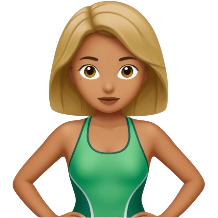 just green swimsuit emoji