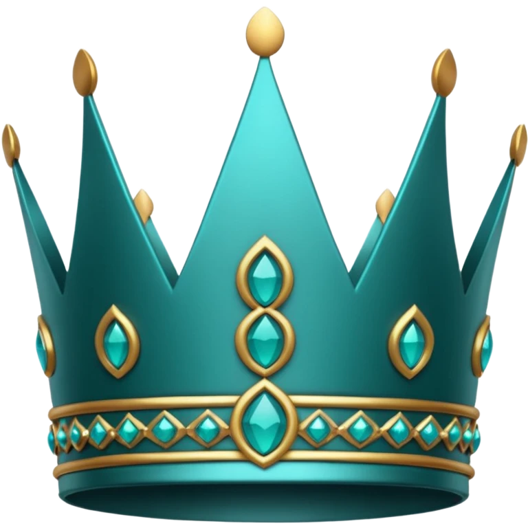 teal crown emoji
