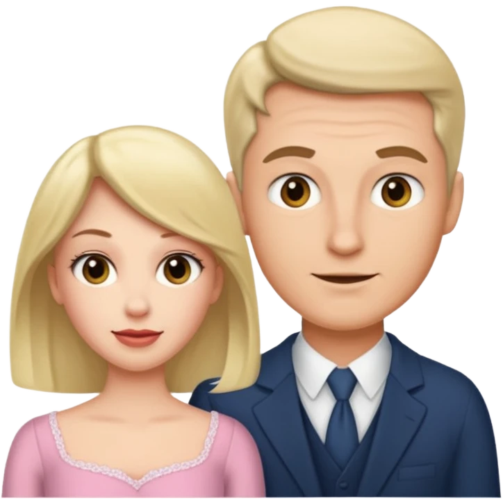 male getting sissified by his smug wife emoji
