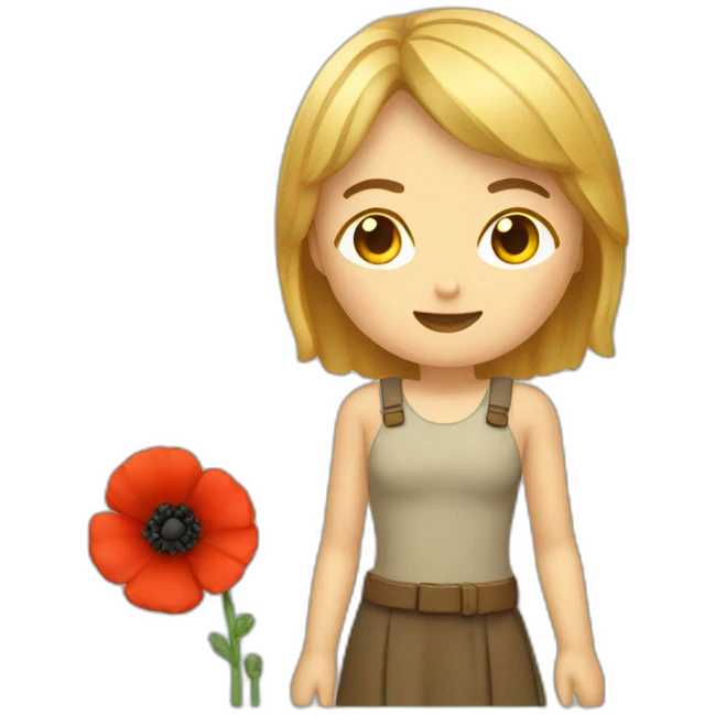 Coquelicot pixel emoji