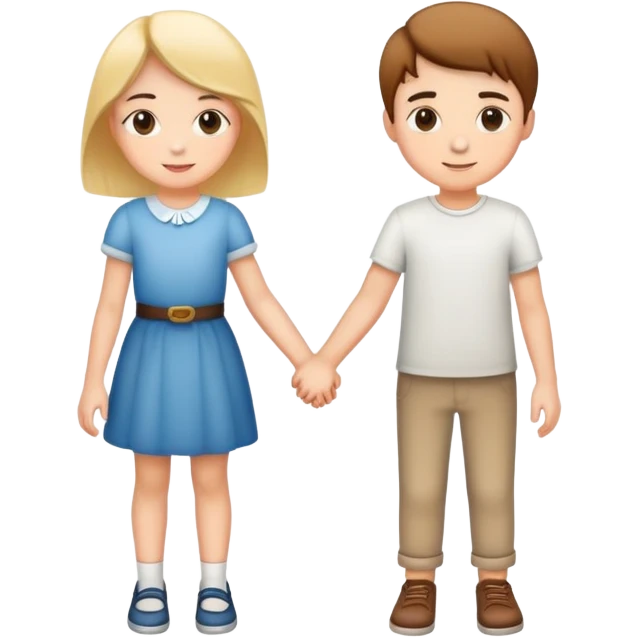 boy and girl holding hands emoji