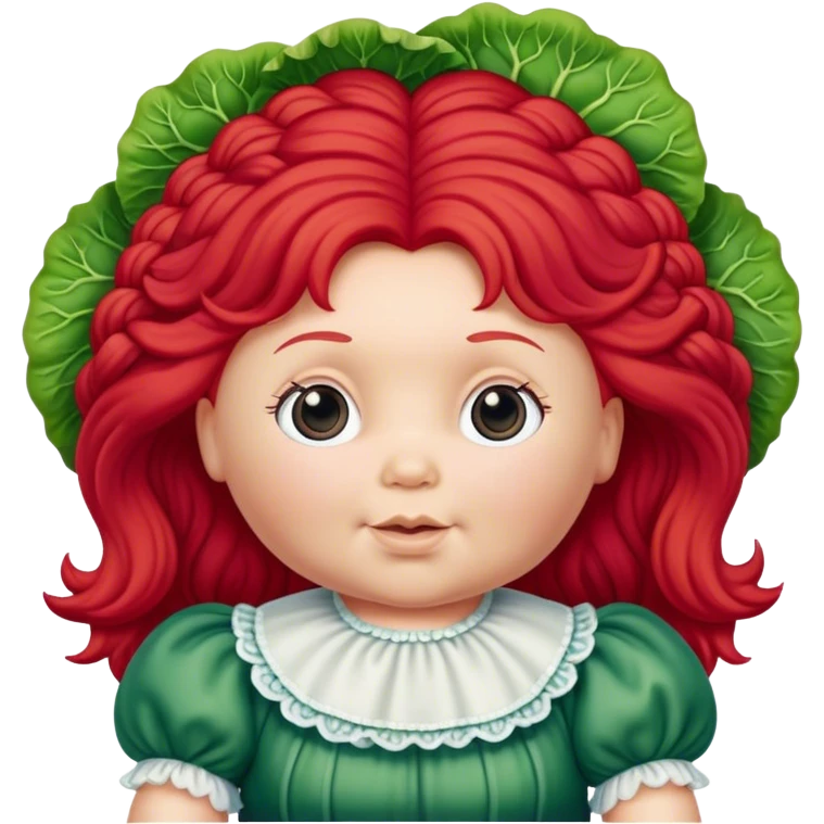 vintage cabbage patch doll red hair emoji