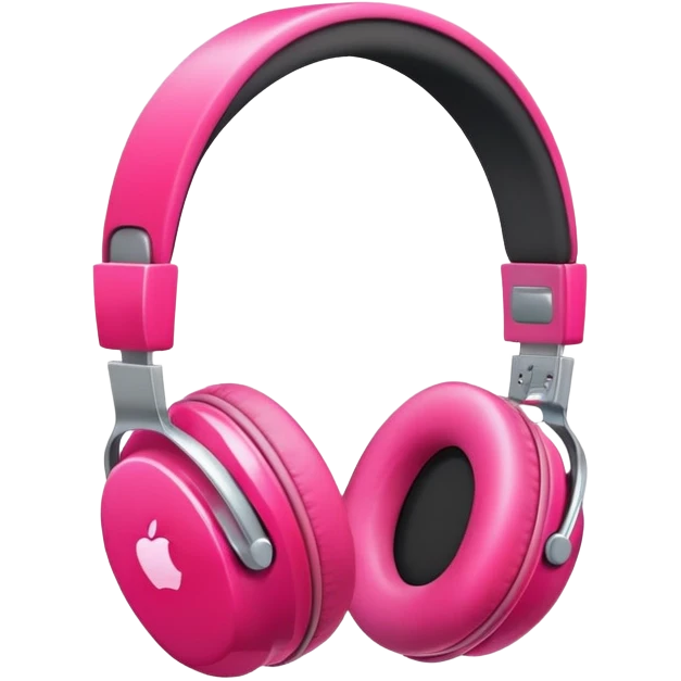 pink apple headphones emoji