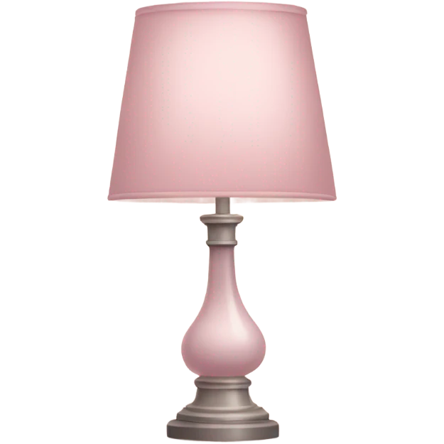Pale pink lamp emoji
