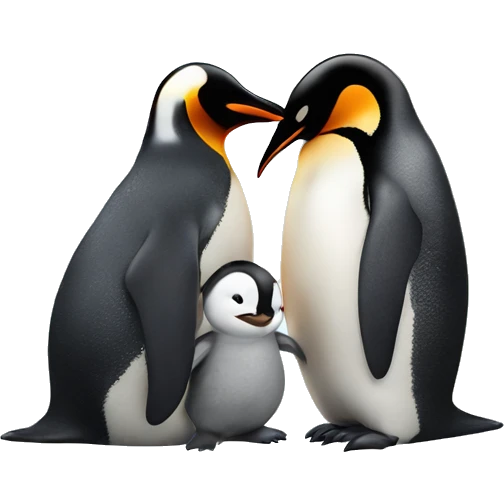 Penguin Caring for another Penguin  emoji