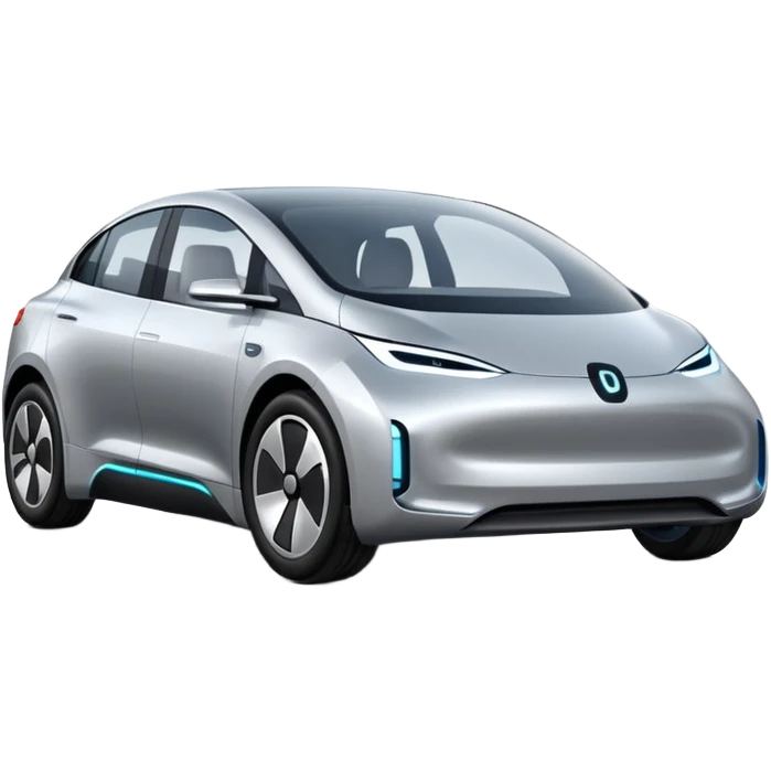 big Modern autonomous electric car emoji