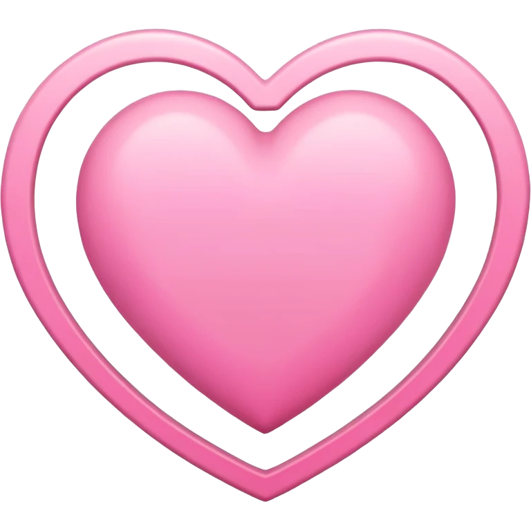 pink heart outline emoji