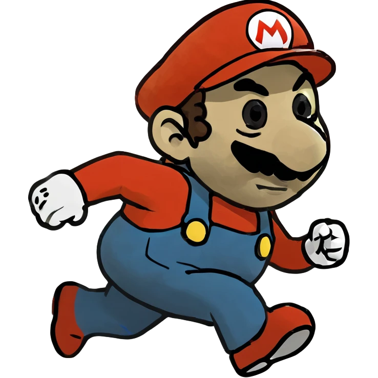 Mario running emoji