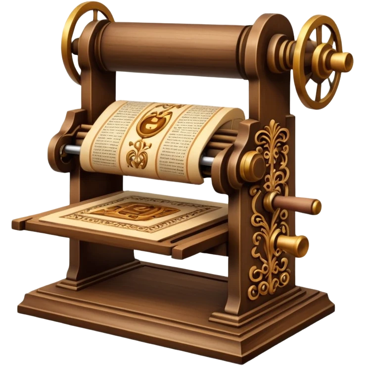 ancient printing press emoji