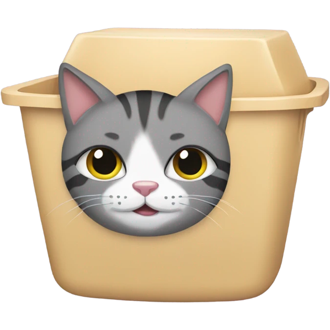 Cat litter box emoji