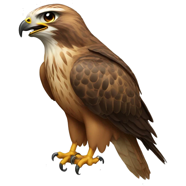 hawk spitting emoji