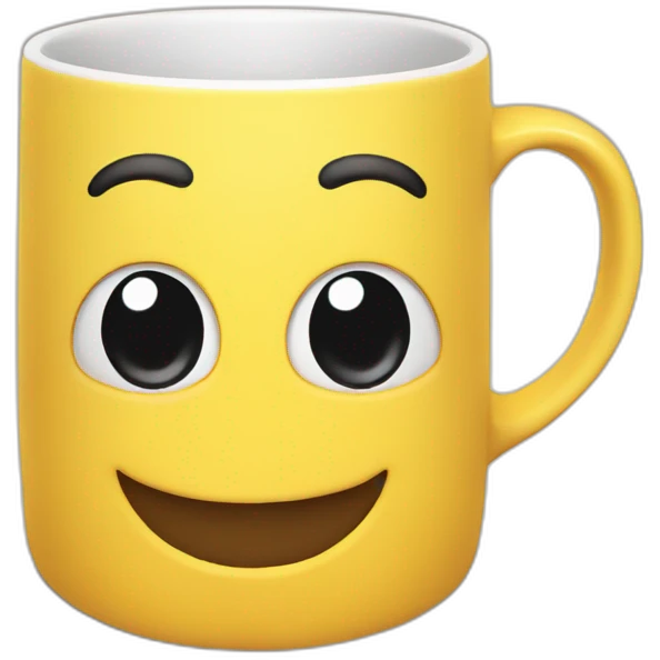 Happy-mug-face emoji