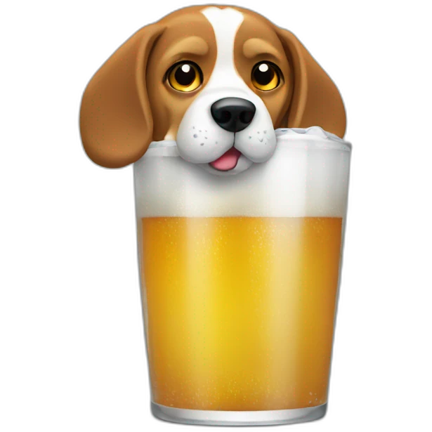 drinking beagle emoji
