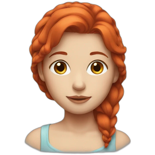Red hair girl emoji