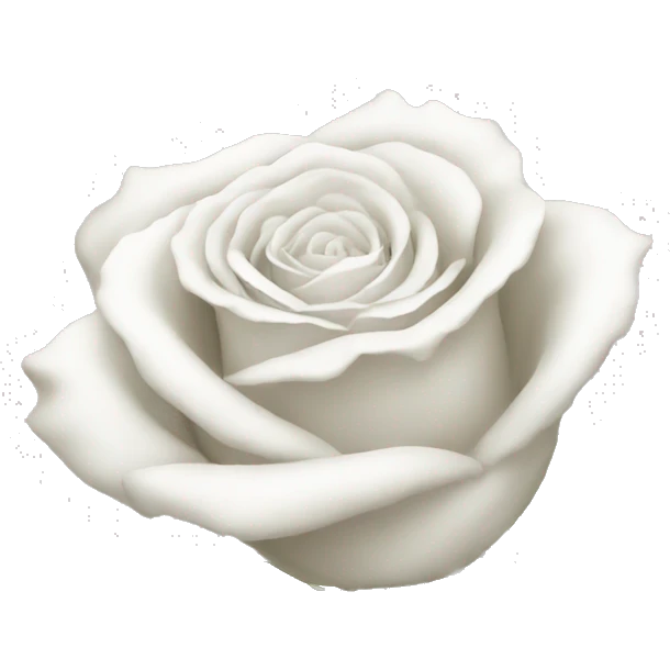 White rose simple emoji