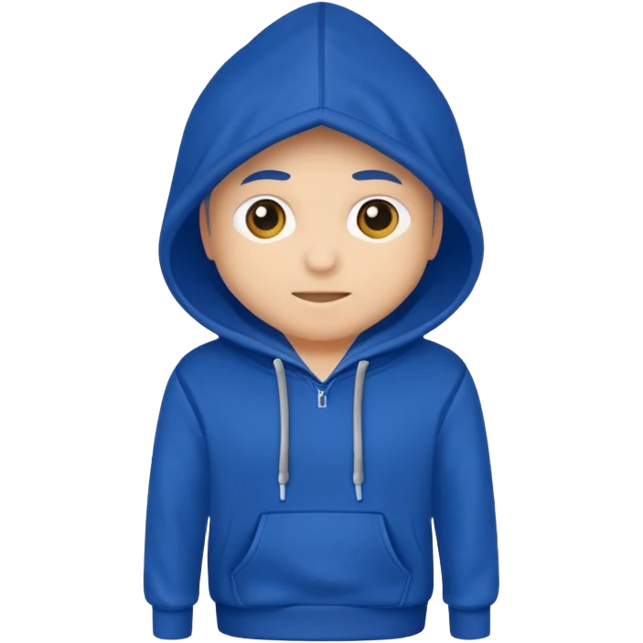royal blue hoodie emoji