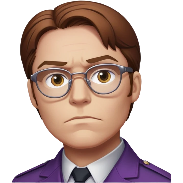 Helmut Zemo with brown hair and glasses, villain from Marvel's Captain America Civil War, serious expression emoji