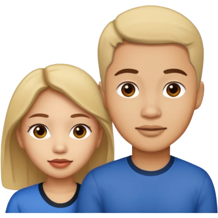 Filipino female with a light skin male emoji