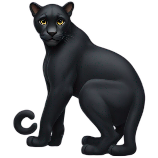 Black panthère féroce  emoji