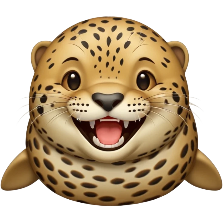 Seal leopard laugh emoji