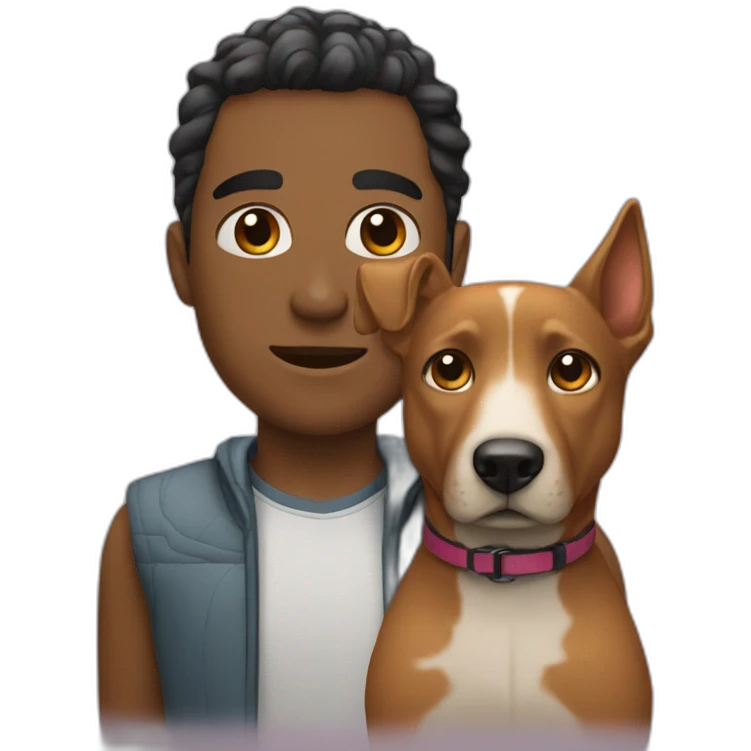 Persona y perro emoji