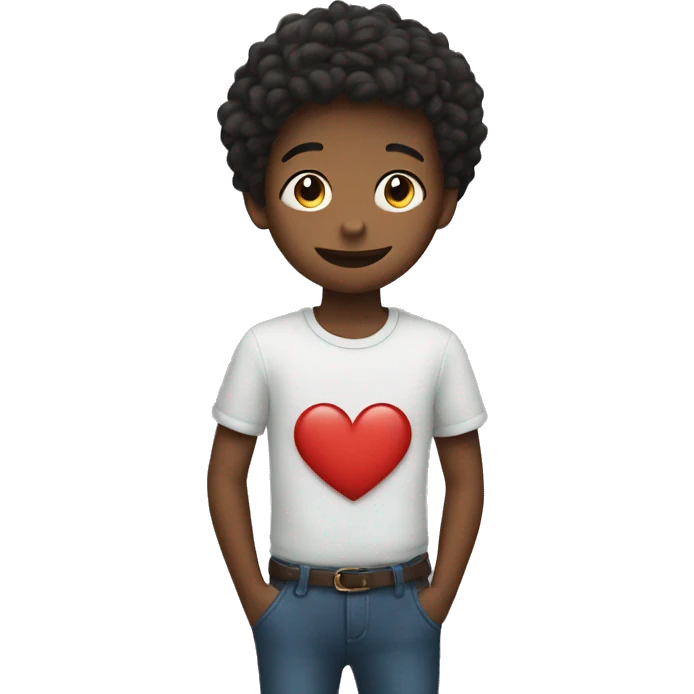 heart with boy in the middle emoji