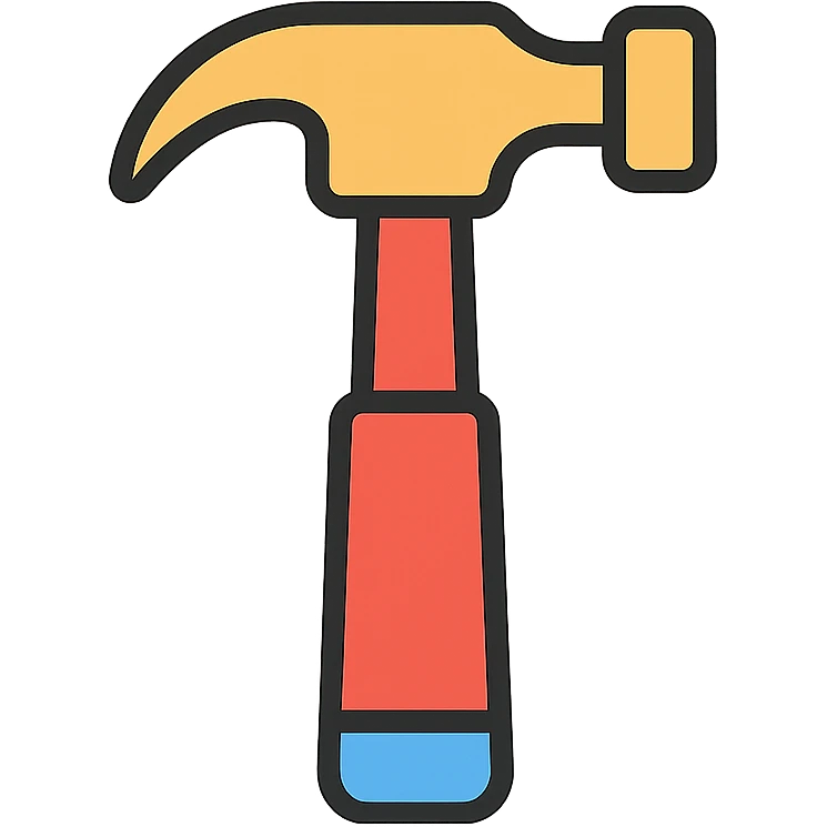 a detailed illustration of a construction tool emoji